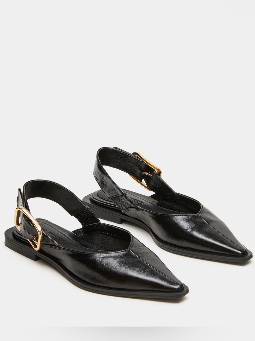 Steve Madden Shay Leather Pointed Toe Flat Slingback - size 11